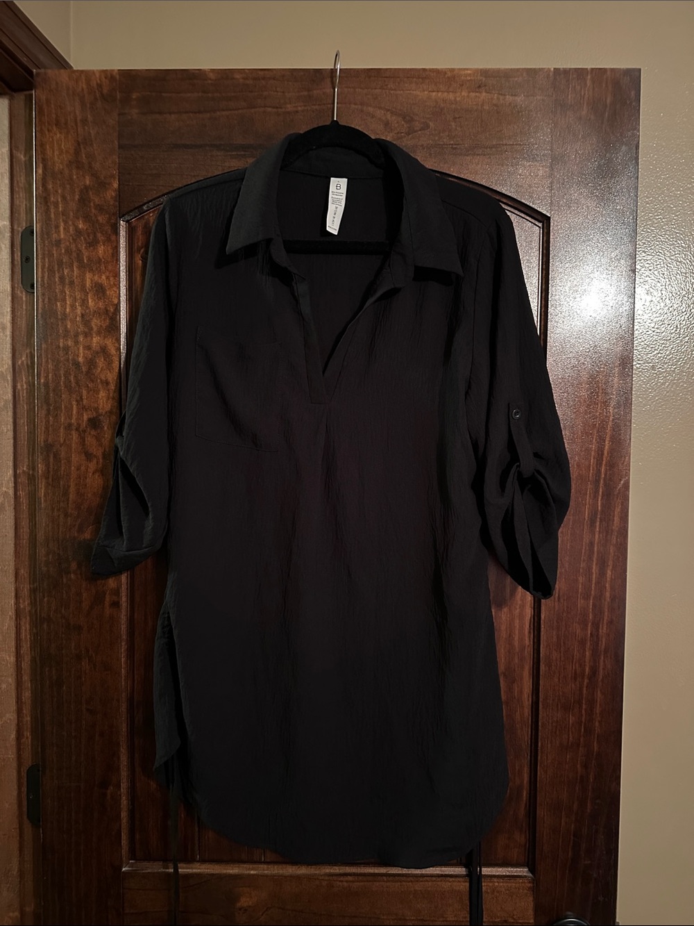 Source Unknown Black Women's Swim Coverup Tunic